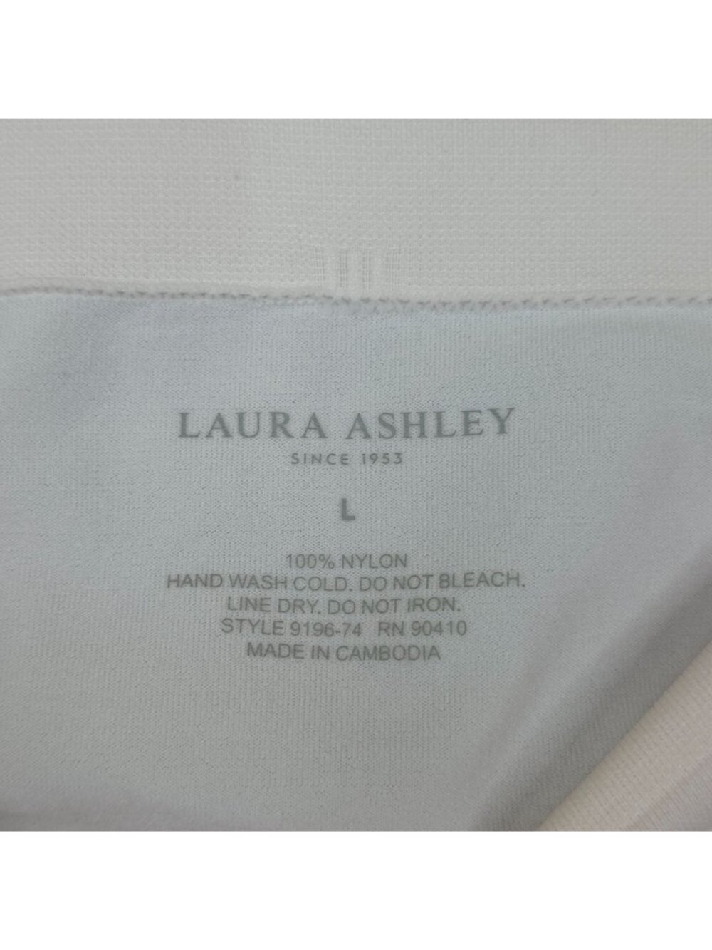 Laura Ashley Womens 5-Pack Panties Nylon & Spandex Briefs Large Soft - Picture 7 of 15
